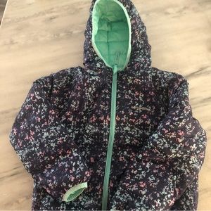 Girls Eddie Bauer reversible puff jacket